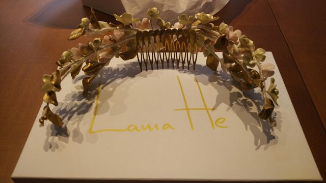 Tiara Diadema Corona de Flores hecha a mano