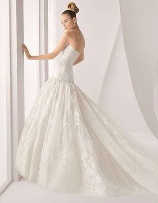 vestido de novia rosa clara de segunda mano en burgos en wallapop