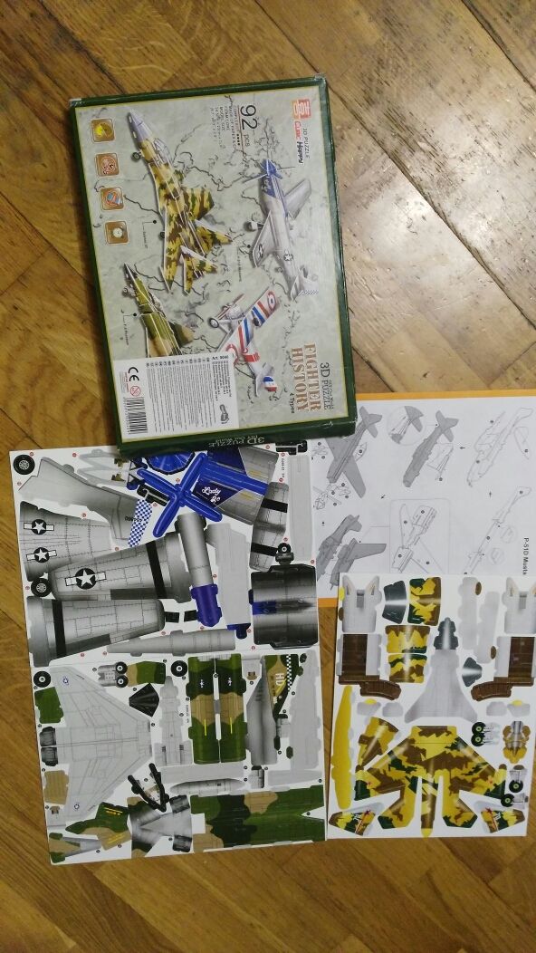 puzzle 3 D aviones