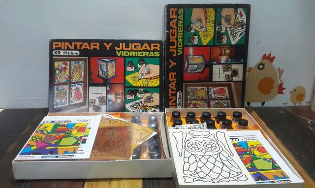 PINTAR Y JUGAR: VIDRIERAS (PELIKÁN AÑOS 80)