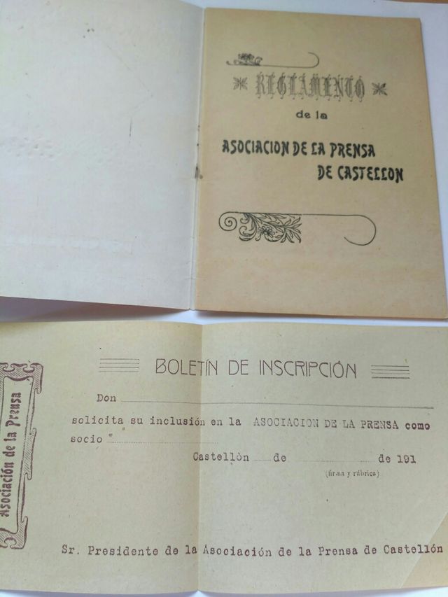 Castellon. Documento storico molto interessante.