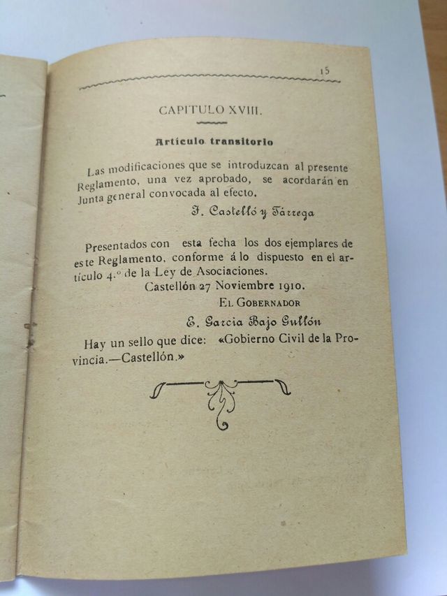 Castellon. Documento storico molto interessante.