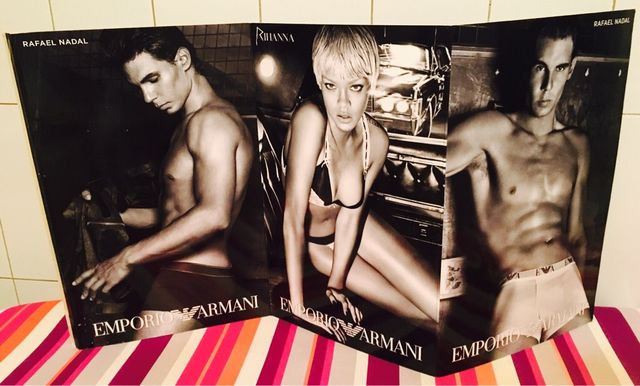 RIHANNA RAFA NADAL EMPORIO ARMANI BANNER second hand for 45