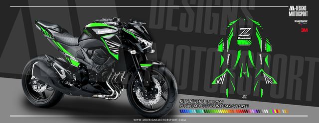 Kawasaki z800 decoracion ZRIDER