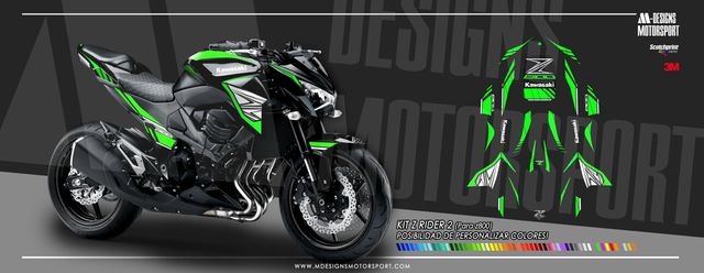 Kawasaki z800 decoracion ZRIDER