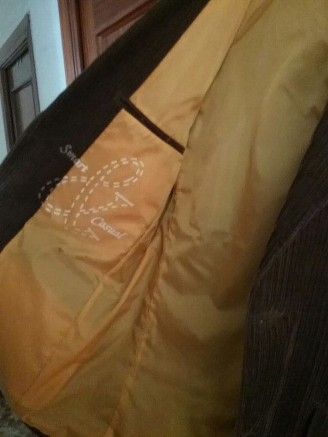 Chaqueta de pana marrón 52 puesta  una vez