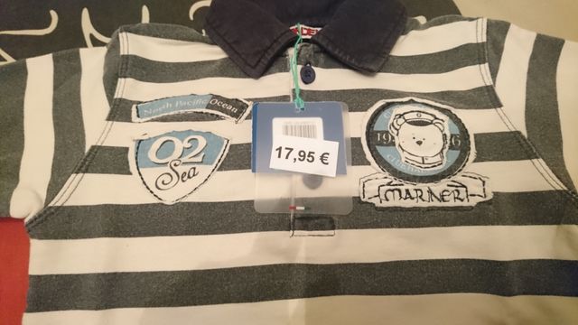 Polo de manga larga de bebé