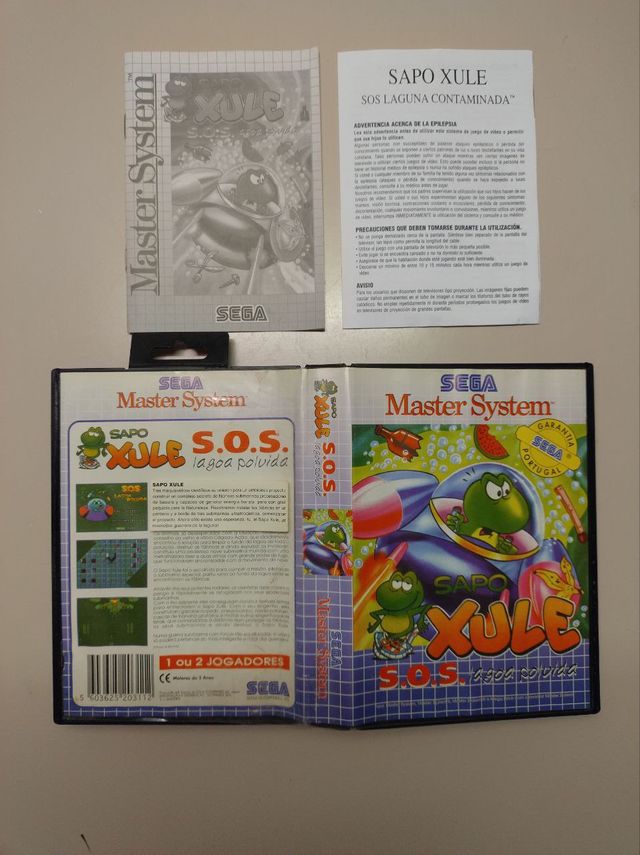 SAPO XULE LAGOA POLUIDA - MASTER SYSTEM RARO