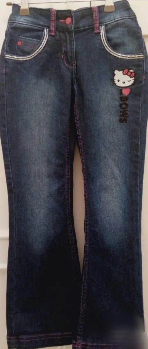 Pantalón vaquero Hello Kitty niña 7-8a