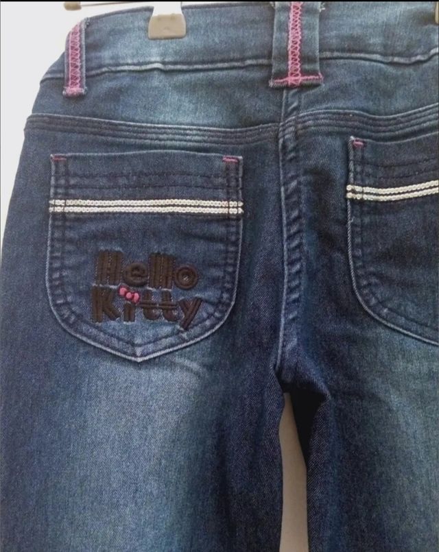Pantalón vaquero Hello Kitty niña 7-8a