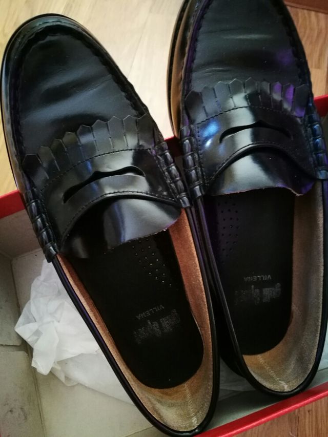 zapato mocasin sin uso