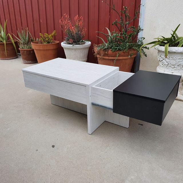 tavolino sollevabile con scomparto