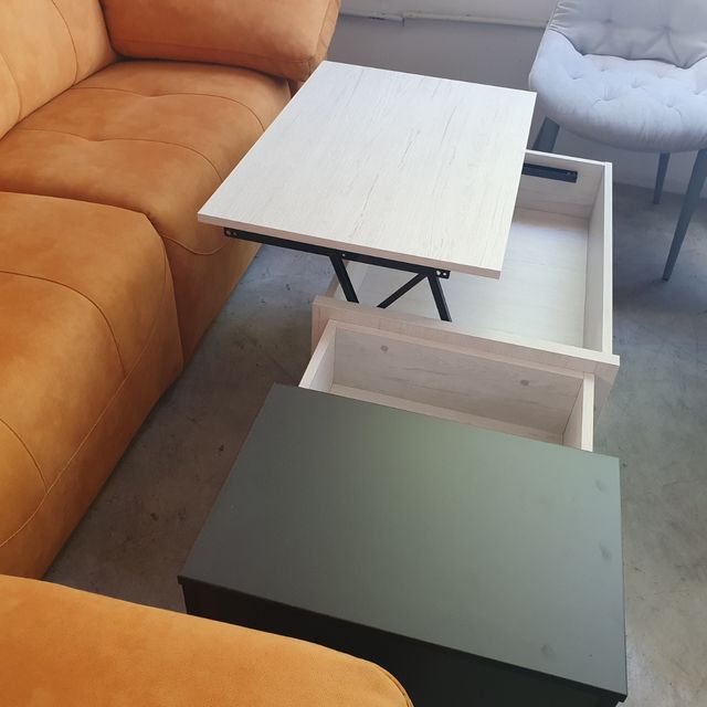 tavolino sollevabile con scomparto