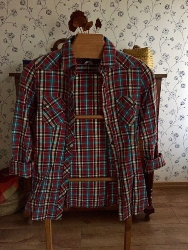 Camisa cuadros Stradivarius