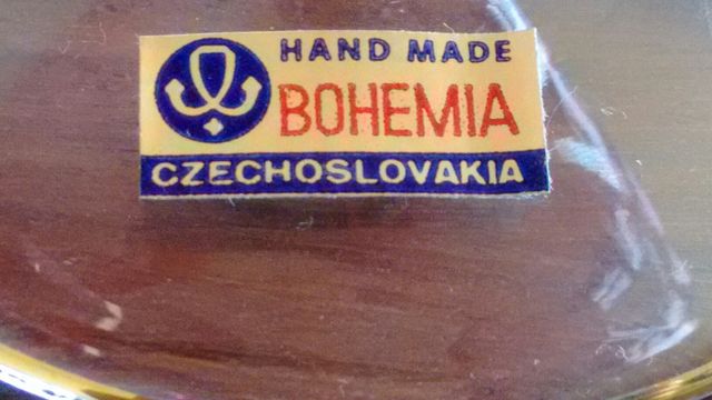 Cristal de bohemia 6 copas de coñac a estrenar