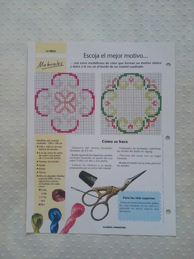 Fichas de punto de cruz