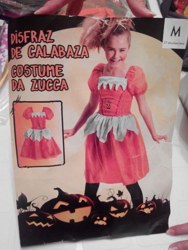 Disfraz calabaza niña