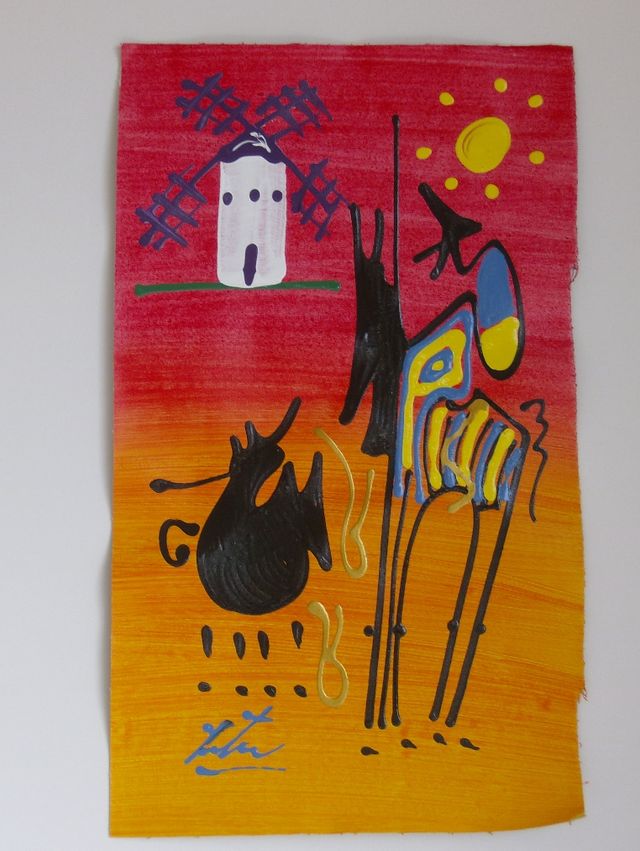 PINTURA DON QUIJOTE DE LA MANCHA