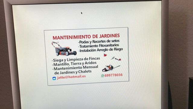 MANTENIMIENTO DE JARDINES