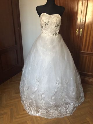vestido de novia talla 44 de segunda mano en la provincia de madrid