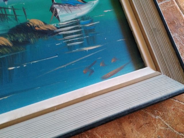 Dos cuadros pintados a mano