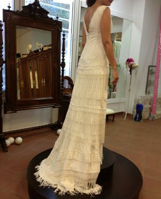 vestido de novia vintage de segunda mano en madrid en wallapop