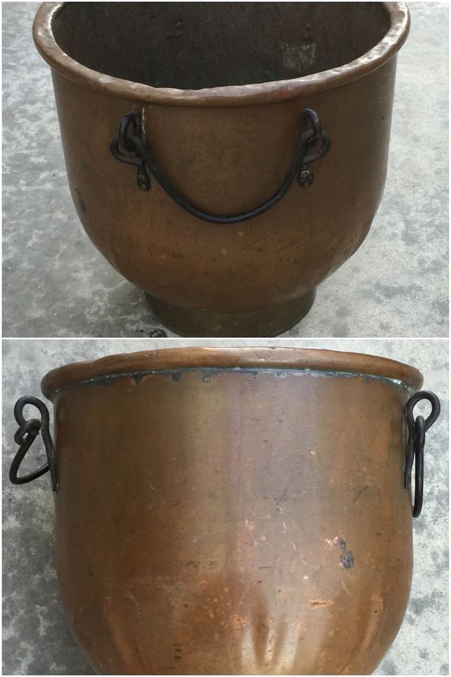 Vasijas ollas de cobre antigua de segunda mano por 1 € en La Carlota en