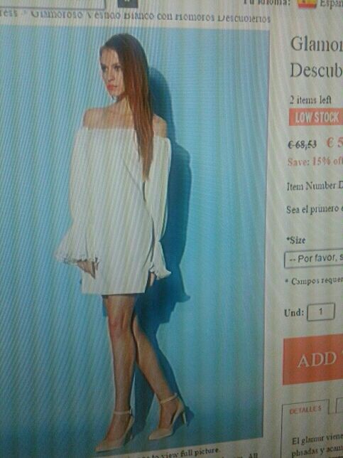 Vestido ÚNICO, fiesta Blanco ibicenco vaporoso