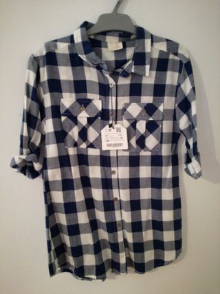 Camisa sin estrenar zara kids 4 5 años cuadros de segunda Camisa de cuadros niña ZARA GIRLS de segunda mano por 5 € en