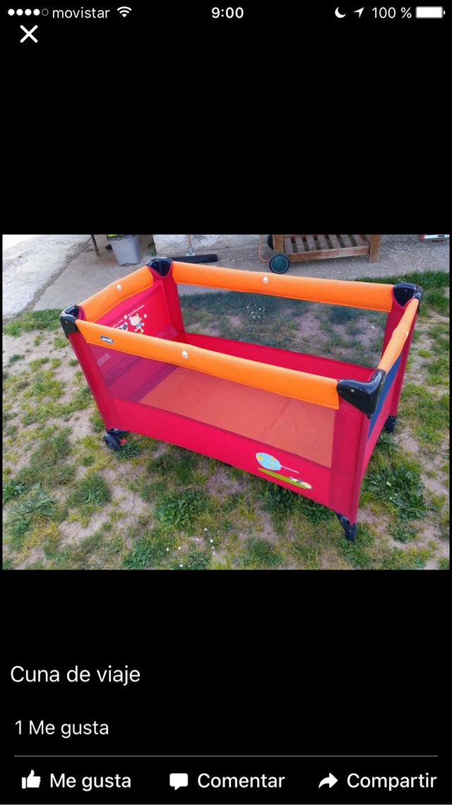 Cuna cama de niño de viaje