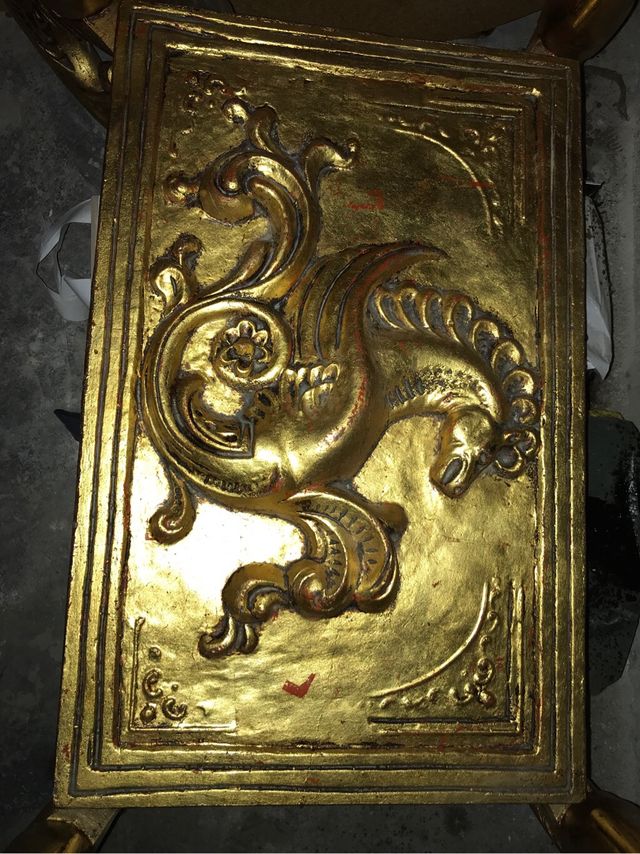 Mesa de centro vintage de caballos