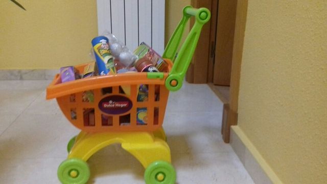 carrito copra para niños completo