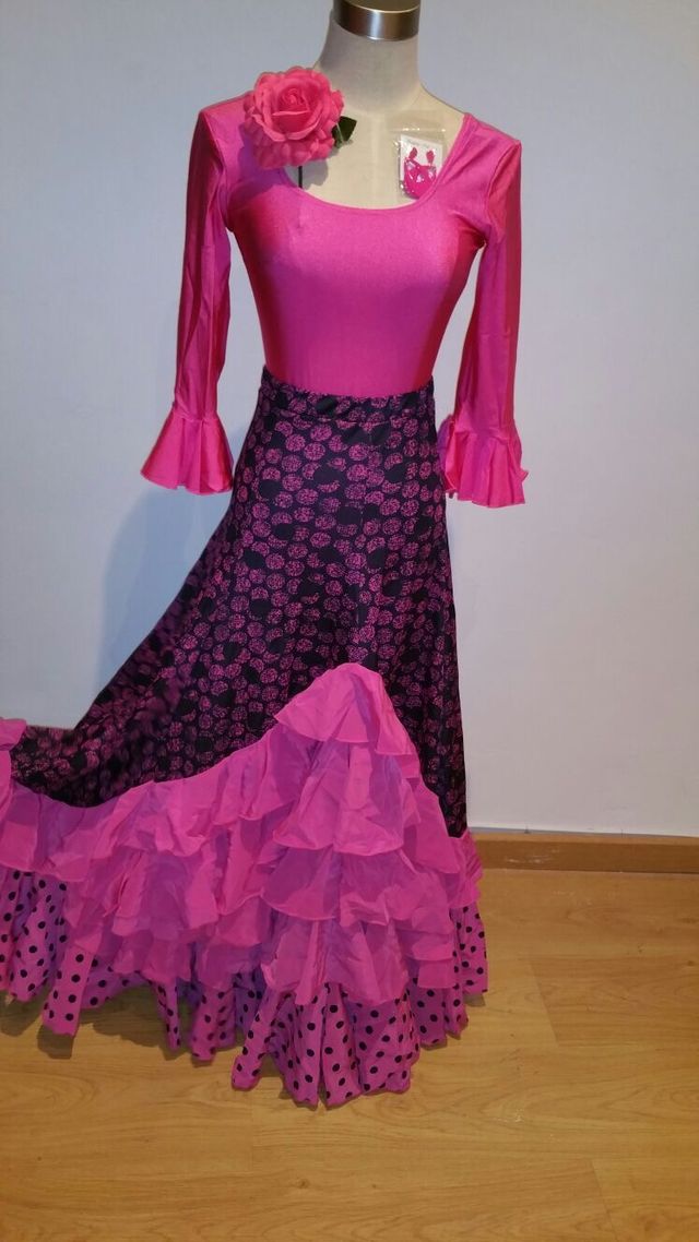 Vestido flamenco vestido de ensayo