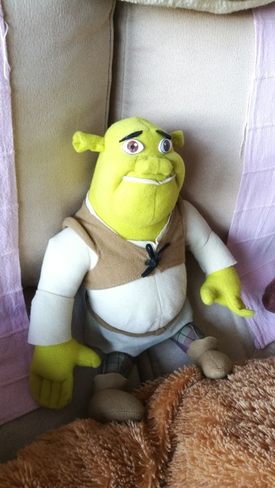 Shrek de peluche. 35 cm.