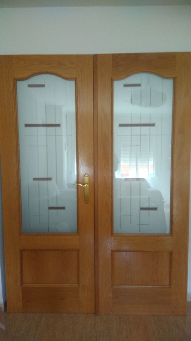 Puertas de comedor y marco con cristales buenos de segunda mano por ... Puertas de comedor y marco con cristales buenos de segunda mano por ...