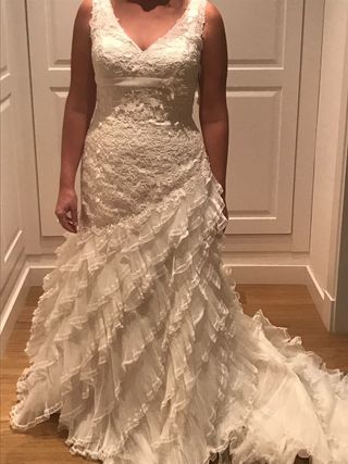 vestido de novia talla 42 de segunda mano en colmenar viejo en wallapop