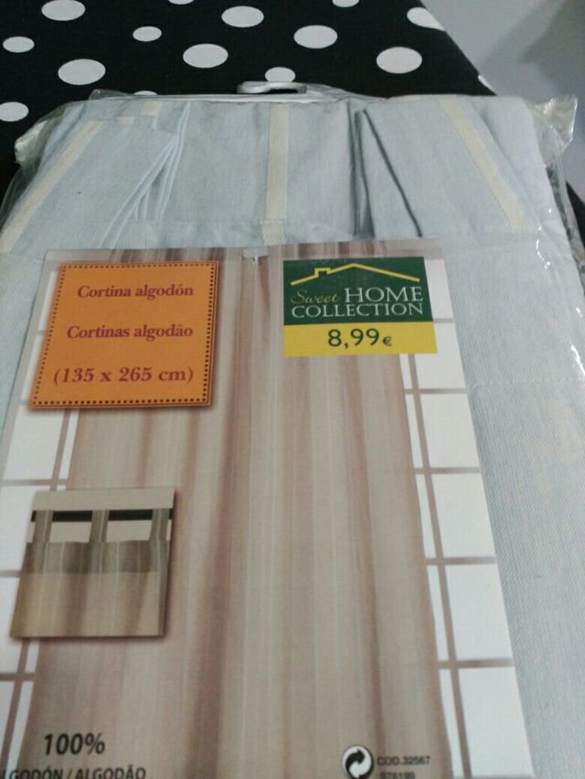 sin estrenar cortina 1,35 ancho por 2,65