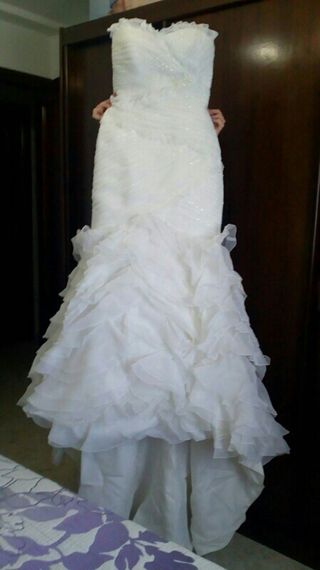vestido de novia de marca de segunda mano en sevilla en wallapop
