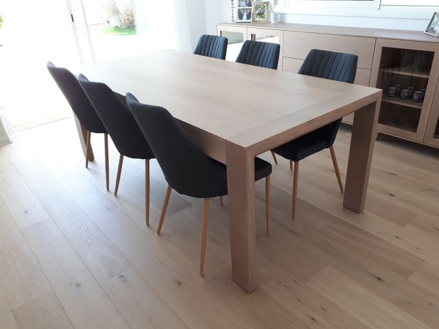 Mesa comedor estilo nórdico roble macizo 8-10per de segunda mano por ... Mesa comedor estilo nórdico roble macizo 8-10per de segunda mano por ...