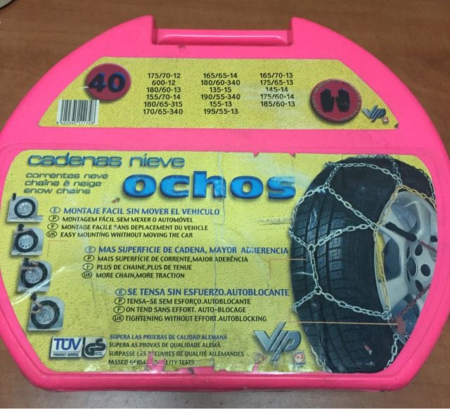 Cadenas nieve metalicas