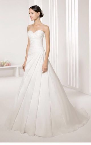 vestido de novia rosa clara de segunda mano en madrid en wallapop