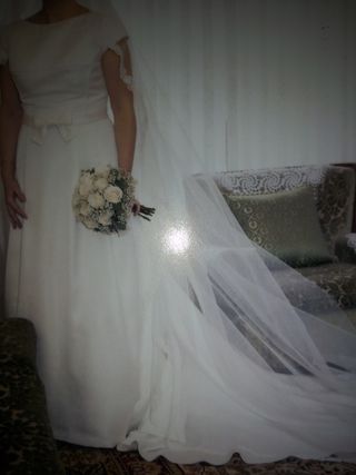 vestido de novia talla 44 de segunda mano en wallapop
