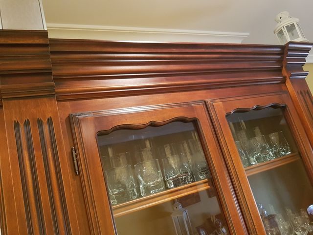 Mueble salón madera color cerezo