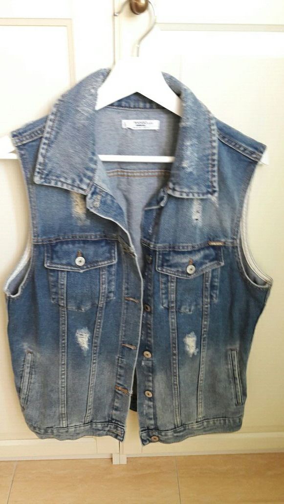 Chaleco tejano  Mango. Talla M.