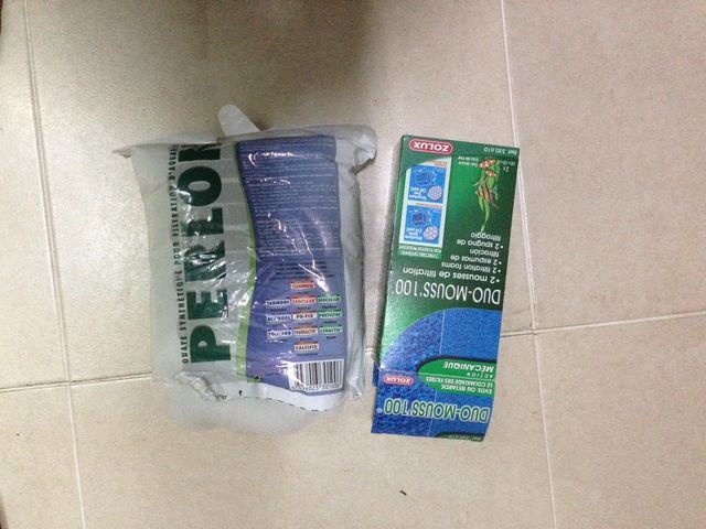 Esponja y lana acuario