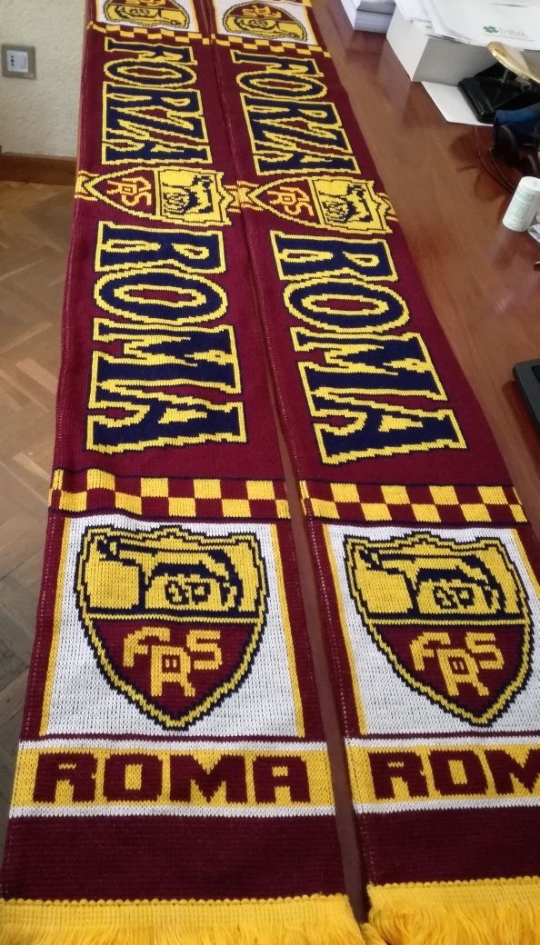 2 x BUFANDAS AS ROMA ¡¡ NUEVAS !!