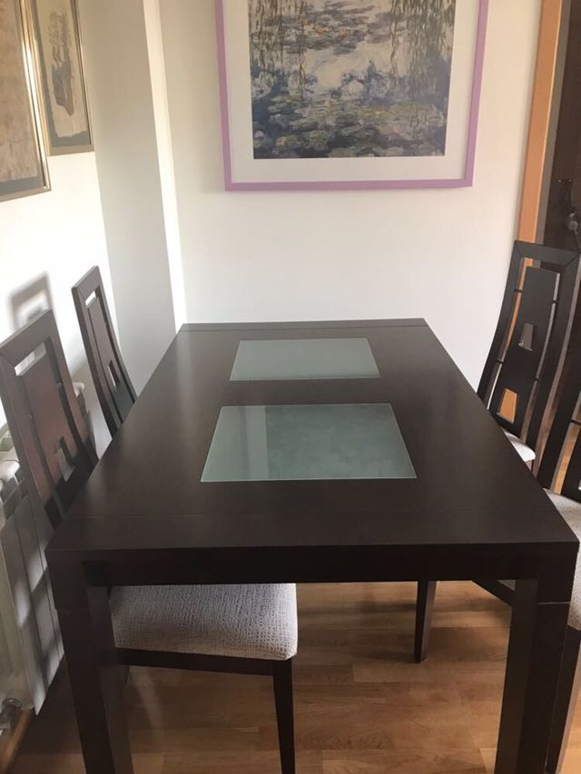 Mesa sillas comedor marron de segunda mano por 490 € en Fuente el ... Mesa sillas comedor marron de segunda mano por 490 € en Fuente el ...
