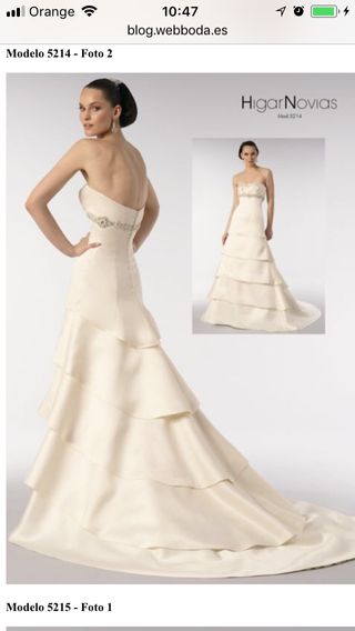 vestido de novia talla 36 de segunda mano en sevilla en wallapop