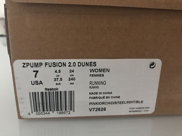 Zapatillas Zpump Reebok talla 37,5