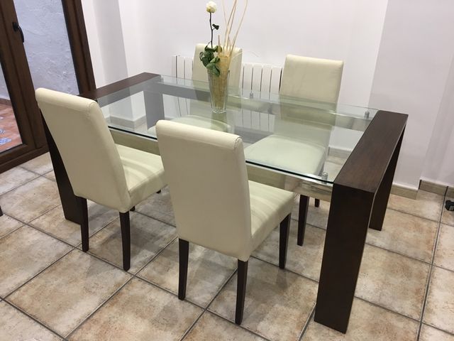 Mesa comedor Cristal Wengué de segunda mano por 199 € en Benimodo en ... Mesa comedor Cristal Wengué de segunda mano por 199 € en Benimodo en ...